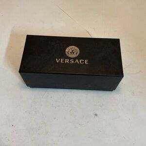 Versace Black and Gold Glasses Case